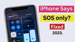 How to turn off SOS only on iPhone 2023!