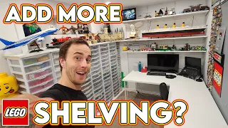 Building my new LEGO Display! Add More Shelving??