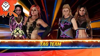 Fastlane Becky Lynch and Naomi vs Natalya and Carmella (WWE 2k18 prediction) | PS4