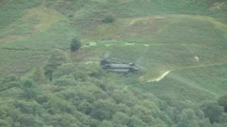 Low level in the Lakes; Chinook low over Rydal & Grasmere 29/08/2017