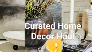 Curated Home Decor Haul On A Budget Plus Styling Tips | Vintage Thrifted Find