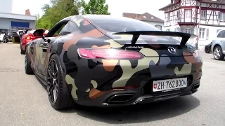 Camo Mercedes AMG GTS Edition 1 revs & sound HD