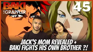 JACK HAMMER’S MOM TRUE IDENTITY- BAKI VS JACK HANMA | EP. 45 BAKI THE GRAPPLER FULL REACTION