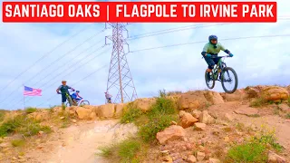Santiago Oaks | Just The  Downhills | From The Flagpole To Irvine Park