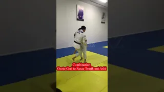 Judo combination Osoto Gari to Sasae Tsurikomi Ashi, ORTUS.KZ