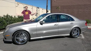 Mercedes-Benz E55 AMG 2004 года начал войны мощностей