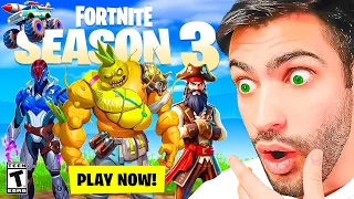 🔴 Fortnite SEASON 3 OUT TONIGHT! (Battle Pass, Map, & More)