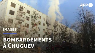 Ukraine: des bâtiments détruits après le lancement d'une "opération militaire" russe | AFP Images