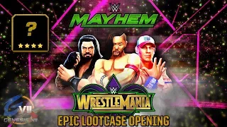 The BEST Lootcase Opening EVER!? 4 STARS! | WRESTLEMANIA Lootcase Opening! | WWE Mayhem