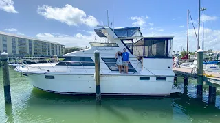 Sea trial of our new Carver 42 boat