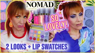 NOMAD COSMETICS Provence Eyeshadow Palette and Lip Glosses! 2 LOOKS and SWATCHES!