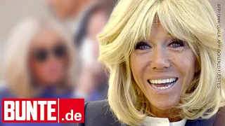 Brigitte Macron - Herumalbern mit ihrem Emmanuel! Hier verliert sie die Contenance