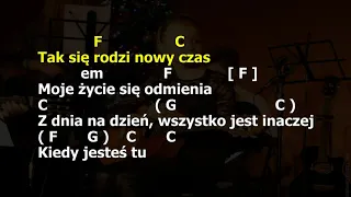 Kiedy jesteś tu (Katarzyna Popowska&Maciej Stuhr) film Zaplątani karaoke, instrumental gitara akordy