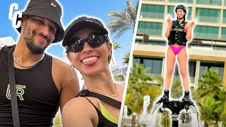 Our *CHAOTIC* Dubai Vlog 💥!! (flyboarding, water slides, & exploring the city)