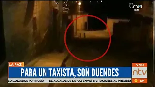 Taxista asegura que logró captar a "Duendes" jugando en esta calle de La Paz