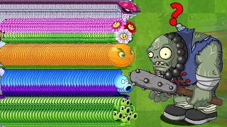 All PEA & Other Plants Level 1 vs Han Bronze Gargantuar - Who Will Win? - PvZ 2 Challenge