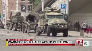 Wagner group halts armed rebellion over Ukraine-Russia war