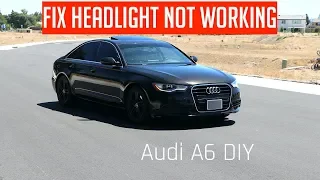 How To Change Headlight Ballast on Audi A6 | Headlights NOT Working on Audi