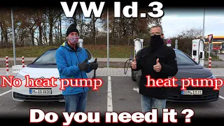 VW Id.3 - Testing how much more efficient the heat pump is