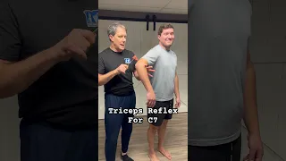 Triceps Reflex for C7 NRC #physicaltherapy #OrthoEvalPal