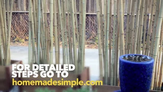 Create Your Own Bamboo Privacy Wall