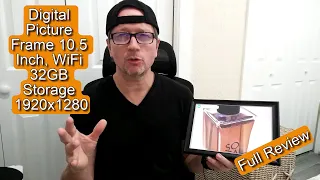 Frameo 10.5 Inch WiFi Best Digital Picture Frame | Unboxing, Tutorial & Full Review