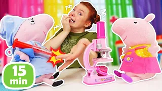 Spielspaß mit Irene und Peppa Wutz - Spielzeug Videos für Kinder Kompilation | Plüpa Plüsch Paradies