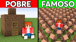 Paso de POBRE a FAMOSO en Minecraft!