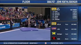 Katelyn Ohashi 2019 Floor at NCAA Semifinals 9.9250