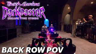 DarKoaster Backrow POV - Busch Gardens Williamsburg - (Non Copyright)
