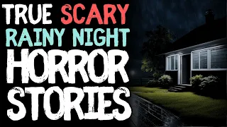 True Rainy Night Scary Horror Stories for Sleep | Black Screen With Rain Sounds