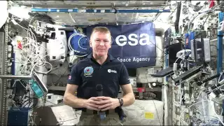 British Space Station Crew Member Discusses Life in Space with the Media