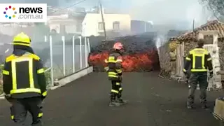 Volcanic lava devastates the Canary Islands