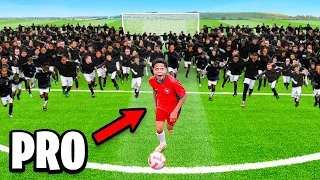 Can Kid Ronaldo Survive Football Match vs. 100 KIDS?