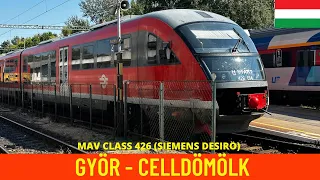 Cab Ride Györ  - Celldömölk (MÁV Line 10 , Hungary) train driver's view in 4K