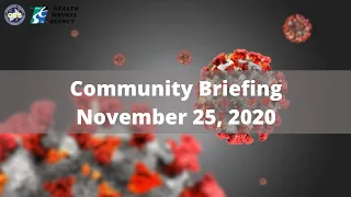 November 25, 2020 - COVID-19 Community Briefing