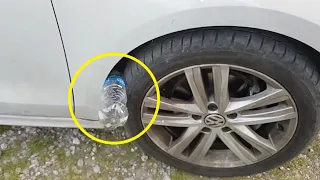 Jeśli zobaczysz butelkę w kole samochodu, natychmiast dzwoń na policję!