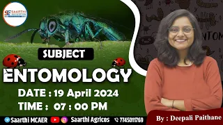Complete Revision Session of Entomology ( Part 1 ) || By :- Deepali Paithane