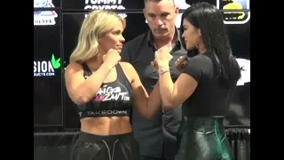 Paige vanzant vs Rachael ostovich face off