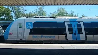 Transilien P Passage d'un NAT Z50000 ( UM ) à sans arrêt en Gare des Boullereaux - Champigny