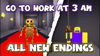 Go To Work At 3 AM - ALL NEW Endings [Roblox]