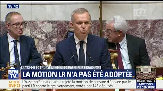 La motion de censure LR n'a pas été adoptée