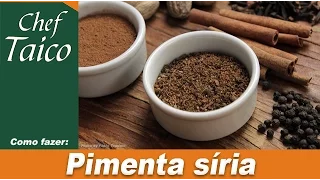 Pimenta síria - Chef Taico