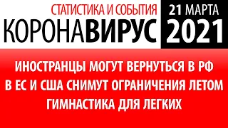 21 марта 2021: статистика коронавируса в России на сегодня