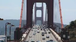 Golden Gate Bridge -  Southbound Drive, CA, USA 1080p HD