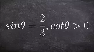 Learning to evaluate the six trig functions given a equation and constraint