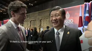 Chinese President Xi confronts Trudeau at the G-20