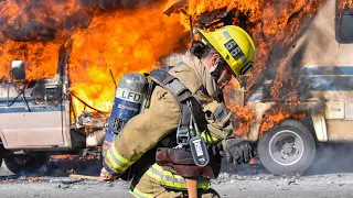 LAFD RV Fire: Task Force 66 (Chesterfield Square)