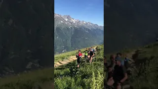 Megavalanche main race with helicopter chase