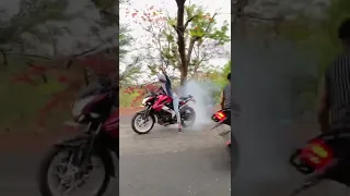 BURNOUT or DRIFT?? 😍 faraz stunt rider #farazstuntrider #superbikes #hayabusa